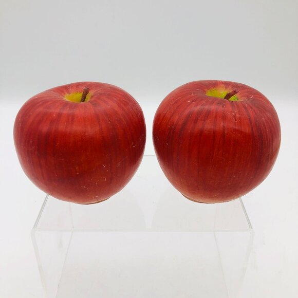 Realistic Macintosh Apple Scented Candle Set of 2 - Picture 1 of 9